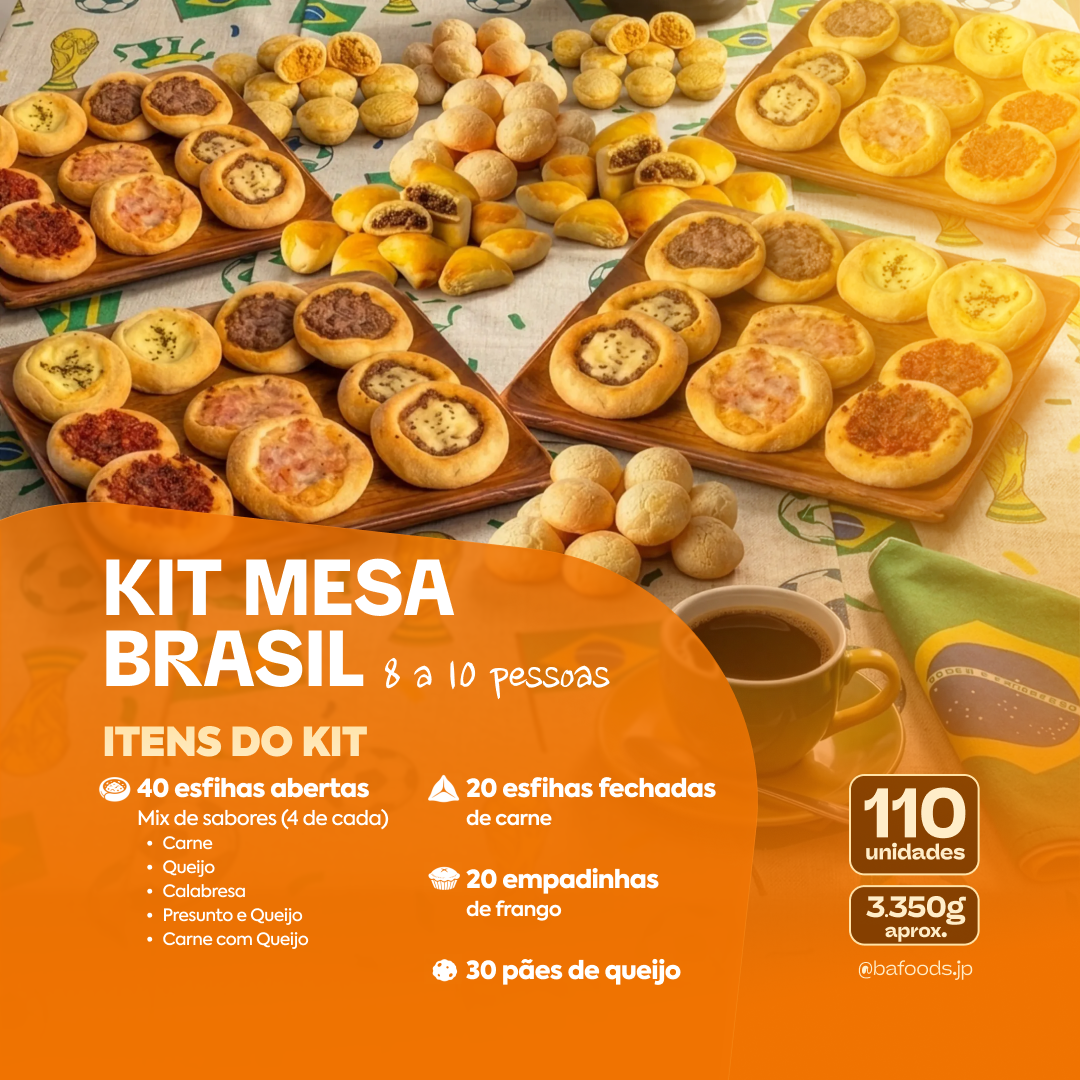 Kit mesa Brasil 🇧🇷 | Serve 8-10 pessoas