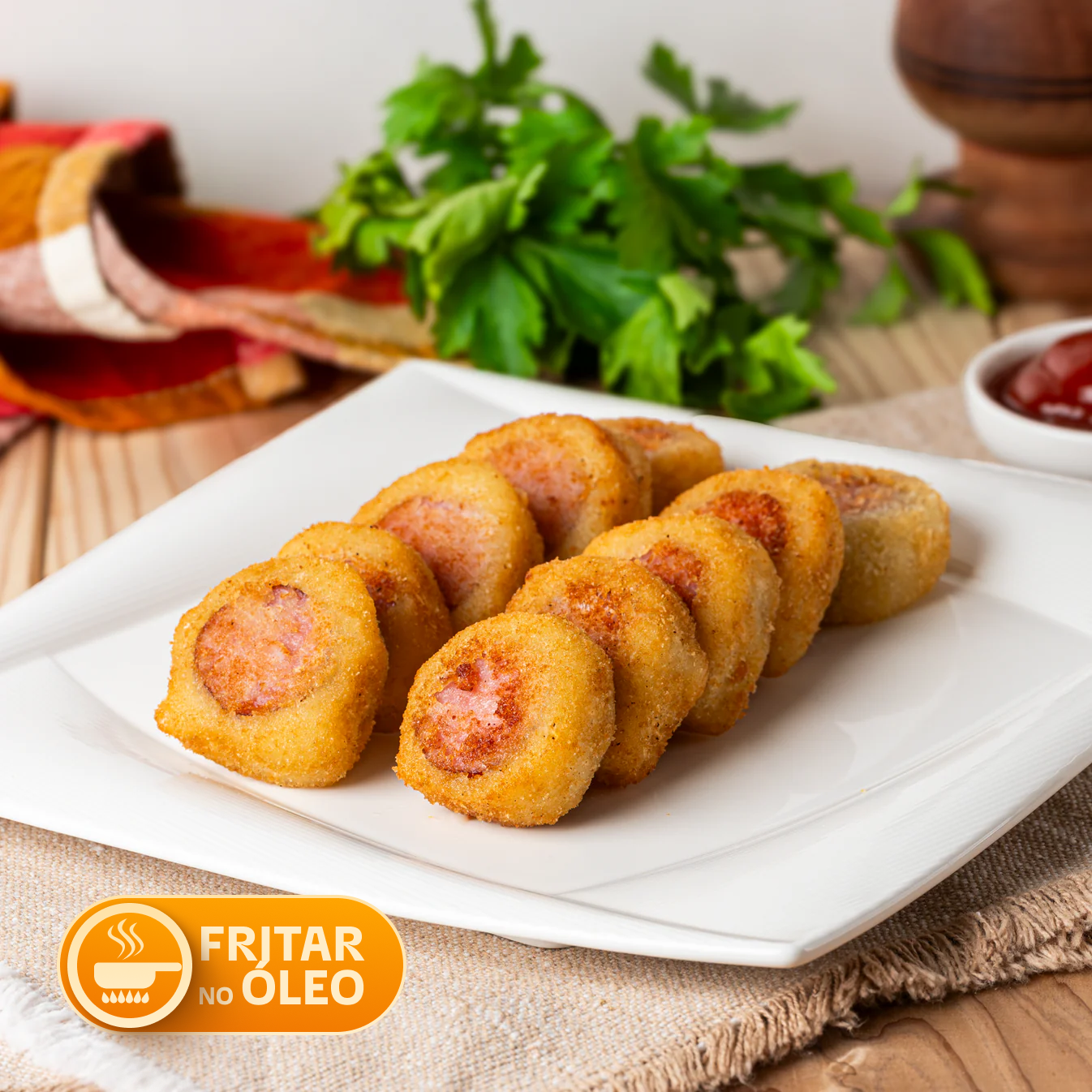 Bolinho de Linguiça Defumada 25g