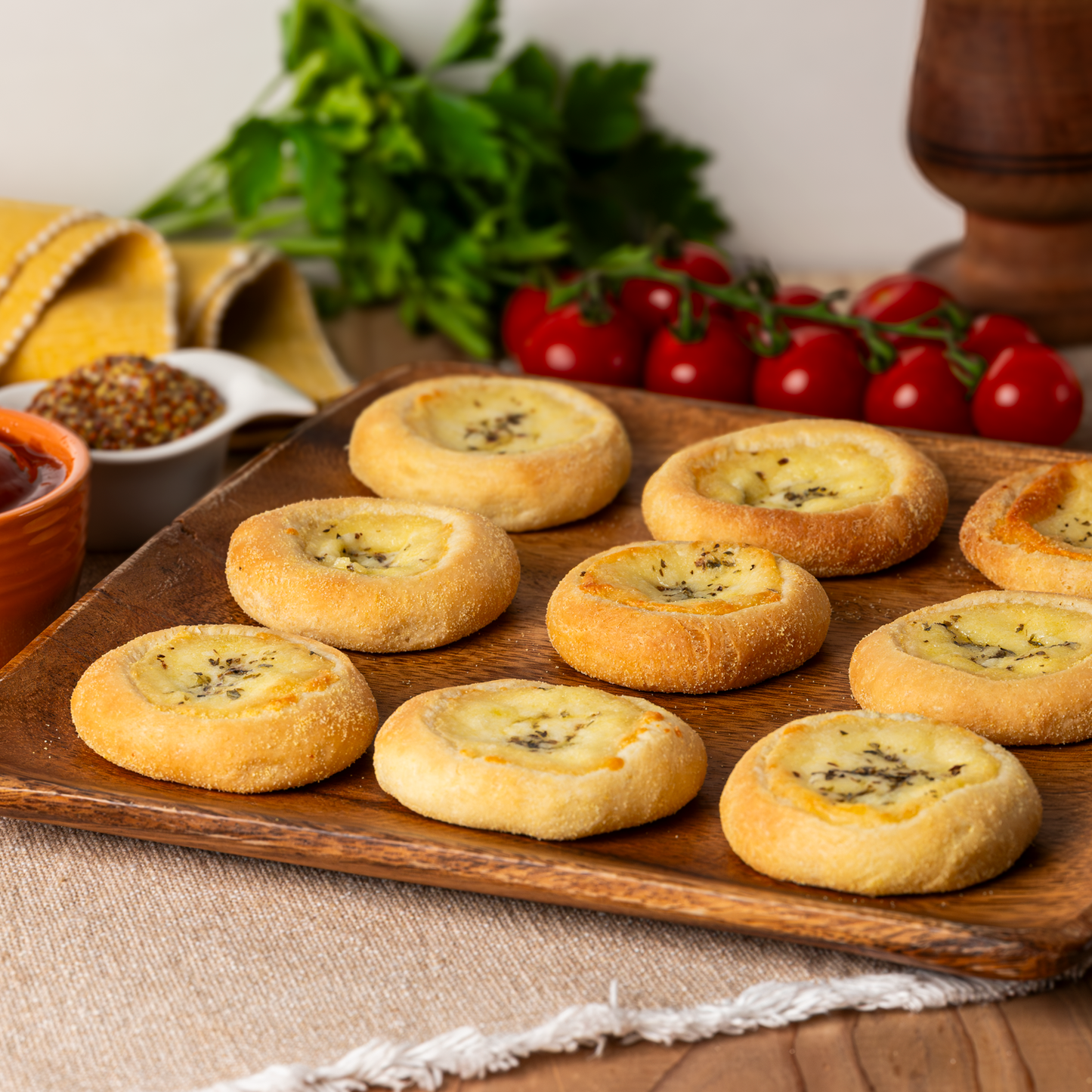 Esfiha aberta de queijo 40g