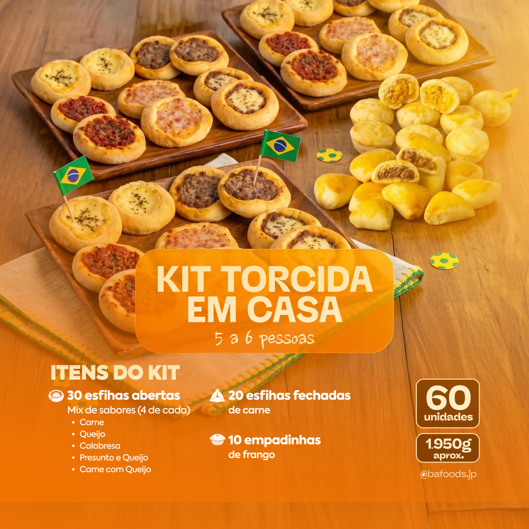 Kit Torcida em Casa 🇧🇷 | Serve 5-6 pessoas